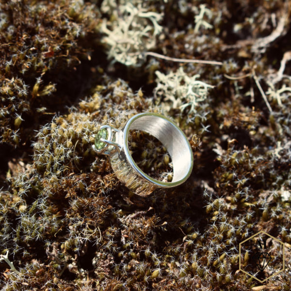 zilveren ring met peridot